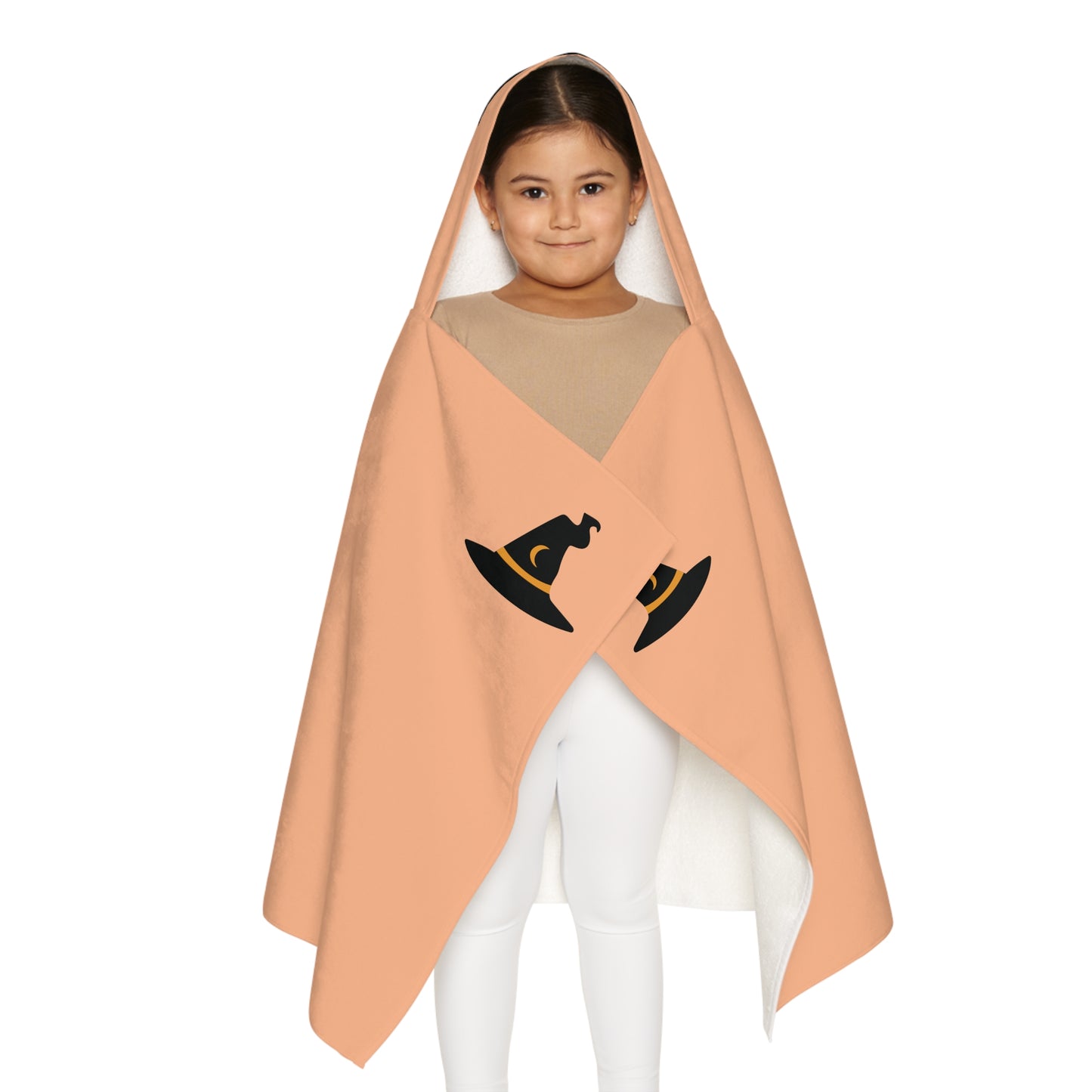 Youth Hooded Towel Halloween Witches legs and Hat