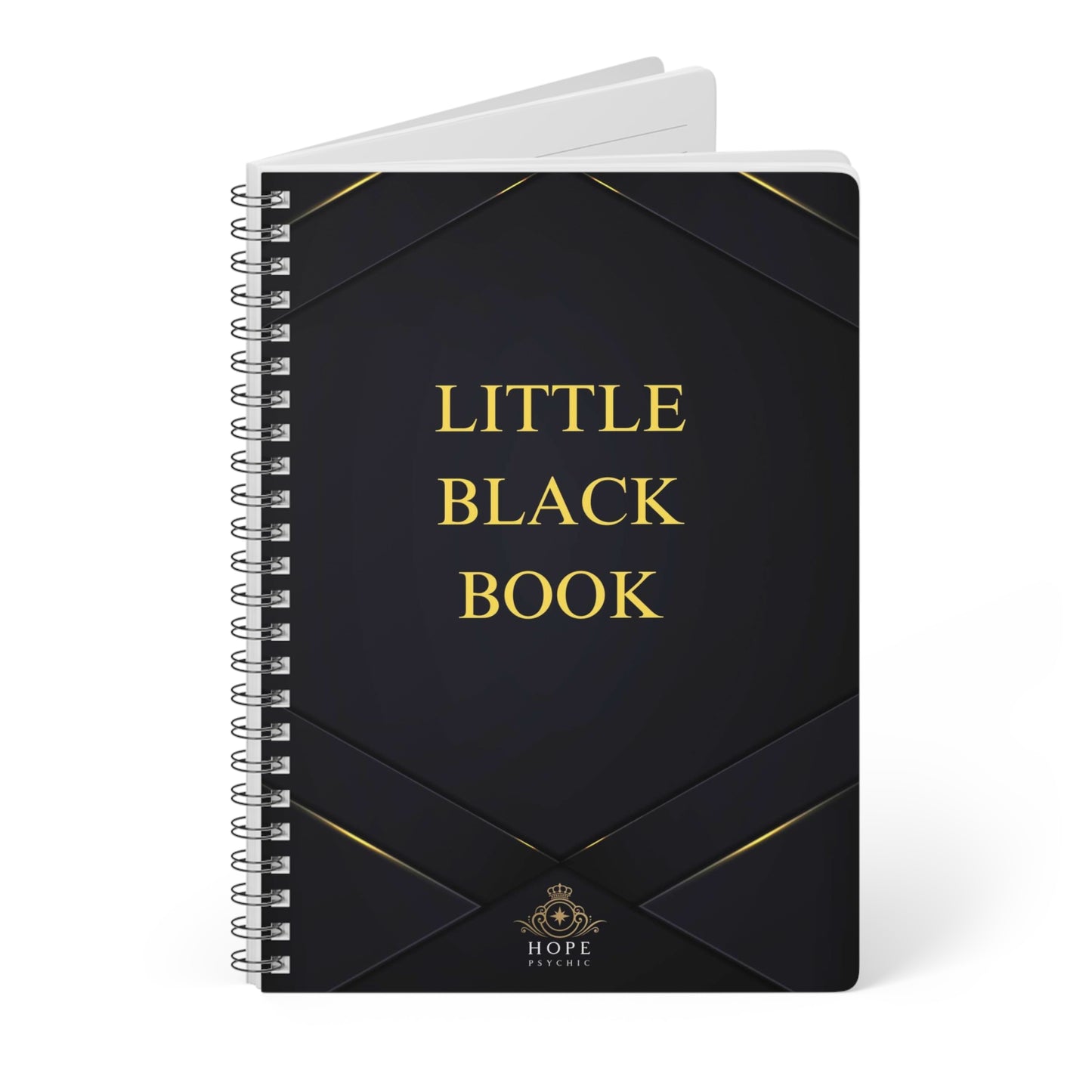 Wirebound Softcover Notebook, A5 'LITTLE BLACK BOOK'