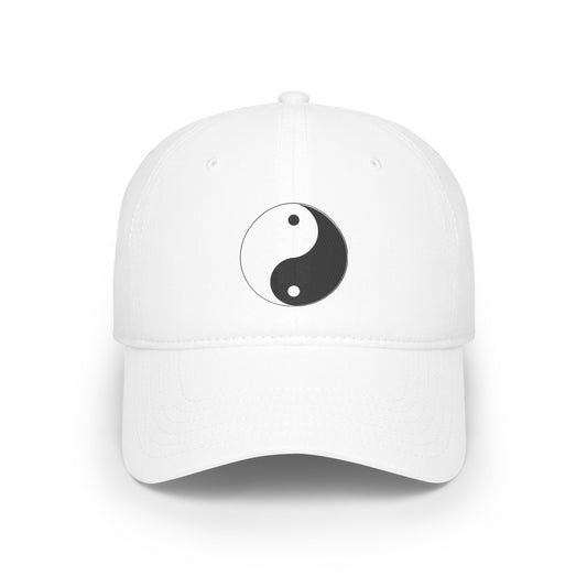 Low Profile Baseball Cap Yin and Yang symbol