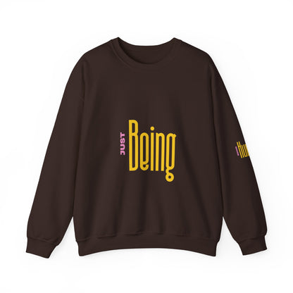 Unisex Heavy Blend™ Crewneck Sweatshirt 'Just Being - Being Human'