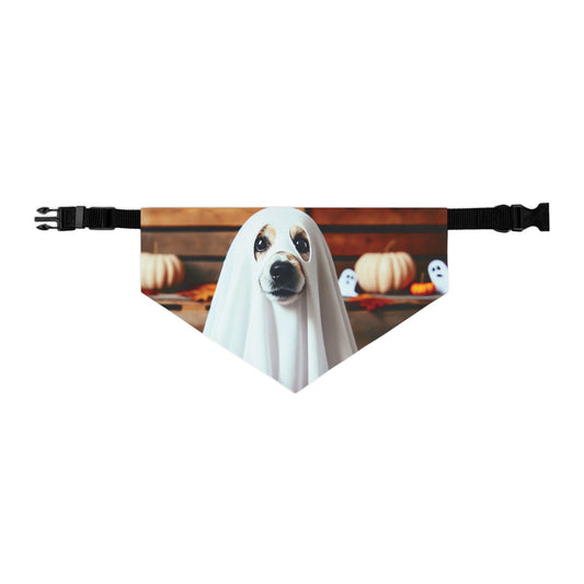 Pet Bandana Collar Halloween ghost dog