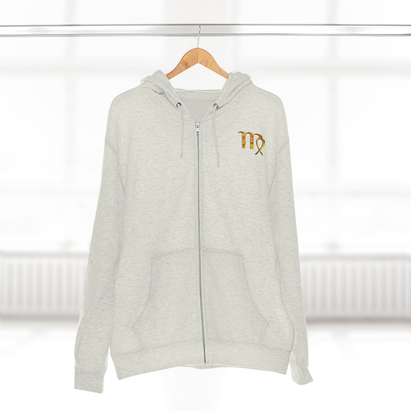 Unisex Zip Hoodie VIRGO Gold