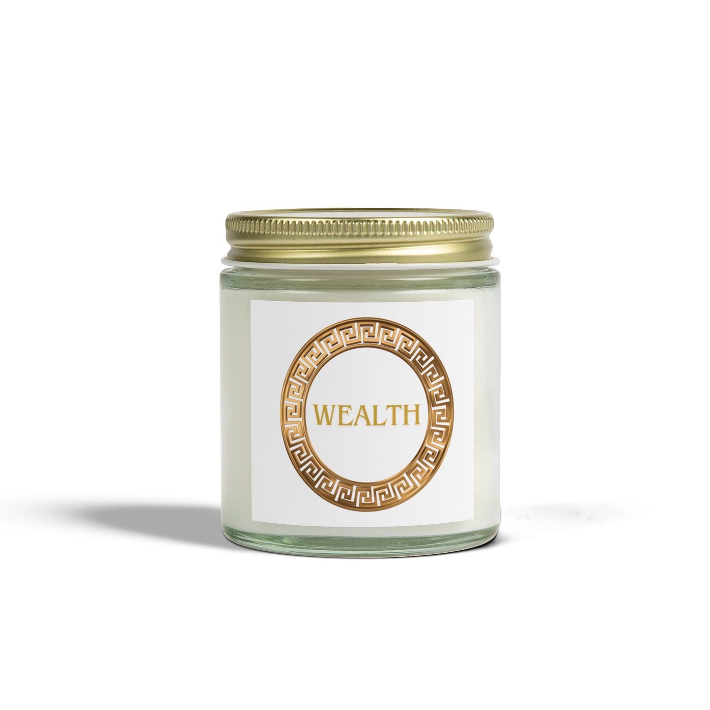 Scented Coconut Apricot Candles (4oz, 9oz) WEALTH