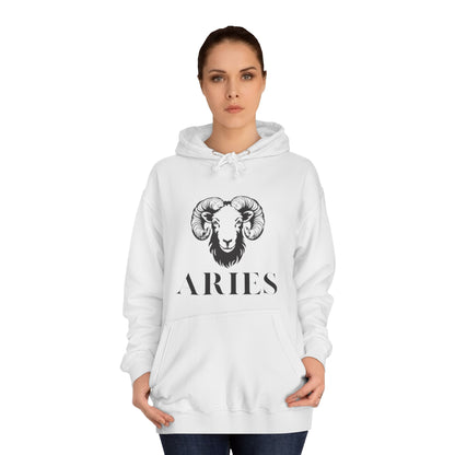 Unisex College Hoodie Aries Star Sign