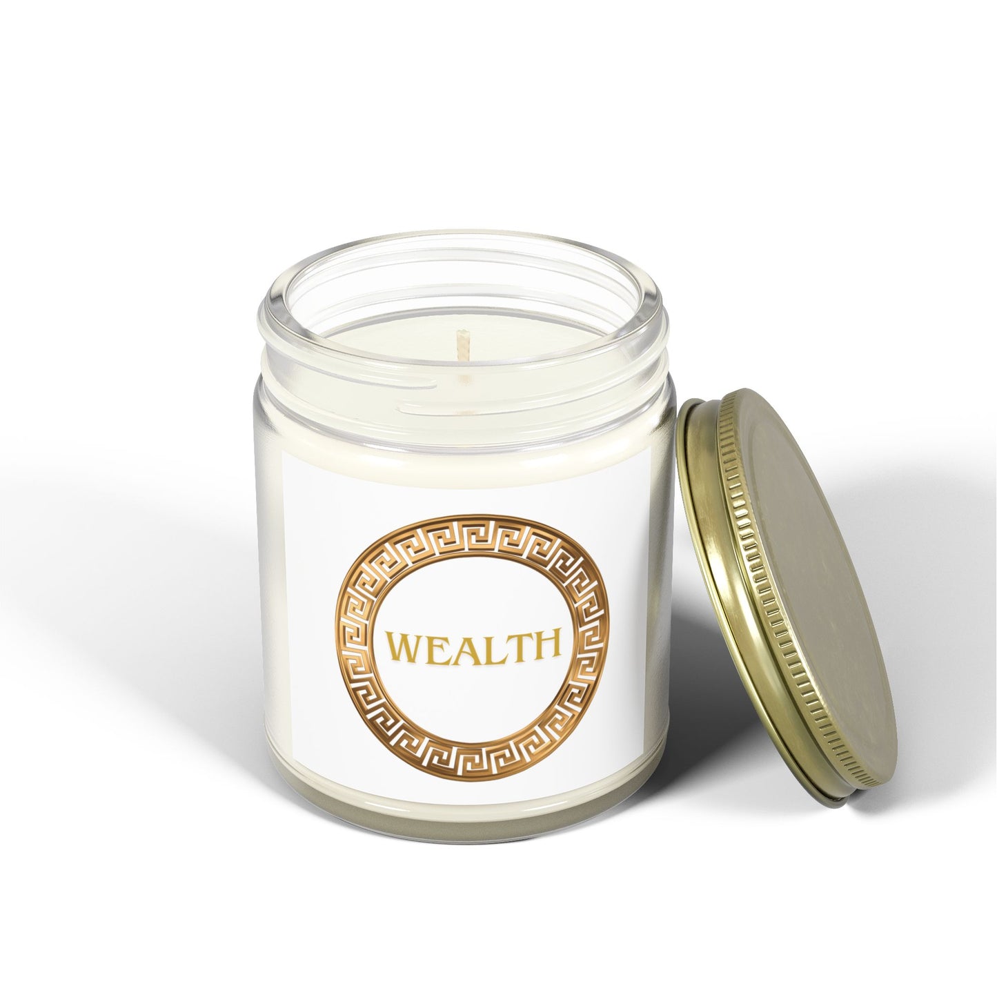 Scented Coconut Apricot Candles (4oz, 9oz) WEALTH