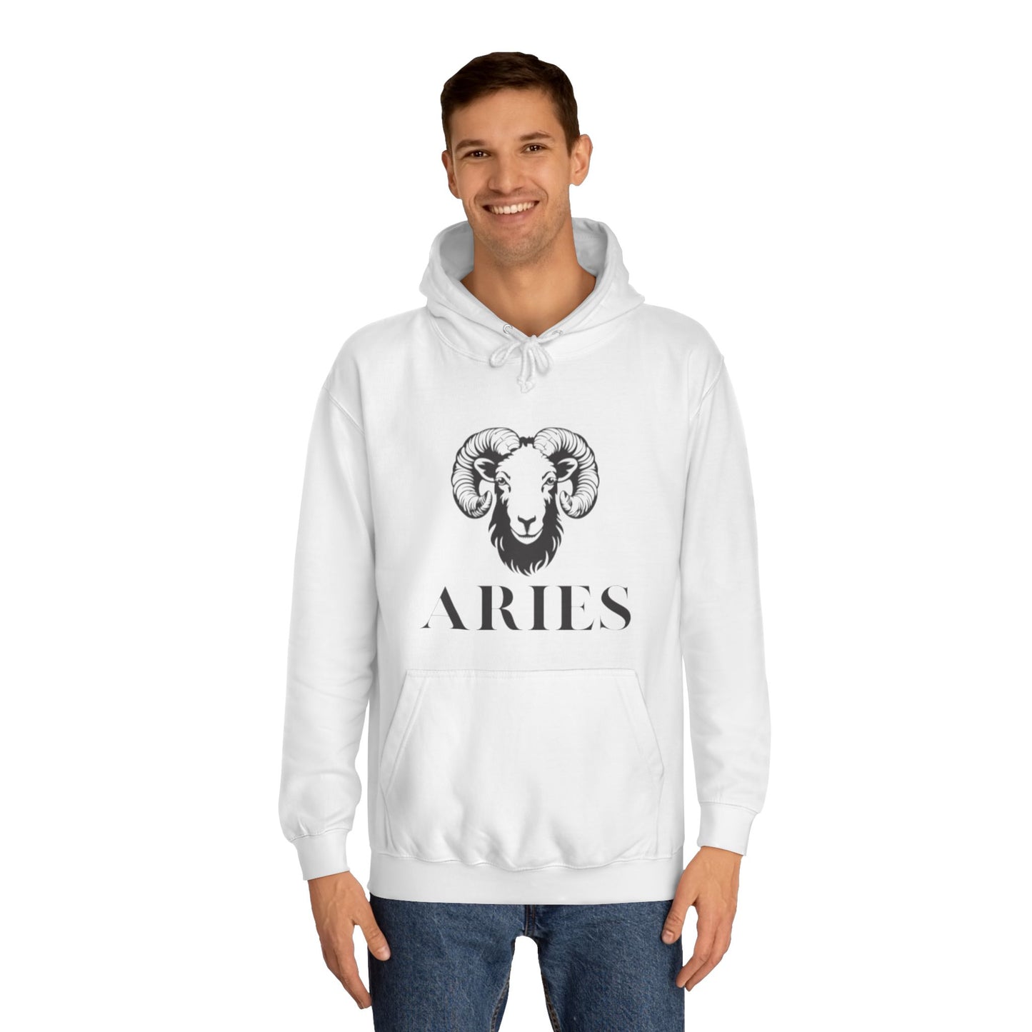 Unisex College Hoodie Aries Star Sign